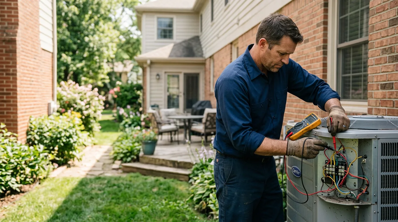 HVAC technician working near Martinton, IL